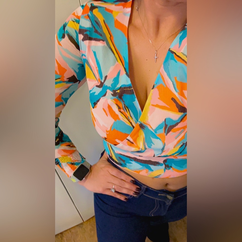 Colorful Crop top